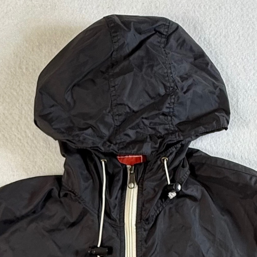 Obey Windbreaker Mens Large Full Zip Hooded Lightweight Jacket Black